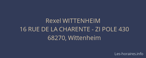 Rexel WITTENHEIM