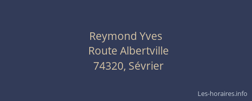 Reymond Yves