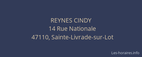 REYNES CINDY