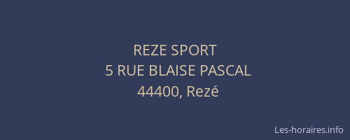 REZE SPORT