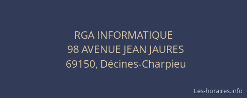 RGA INFORMATIQUE