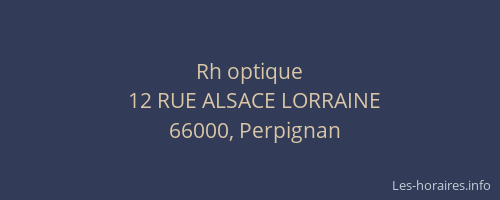Rh optique