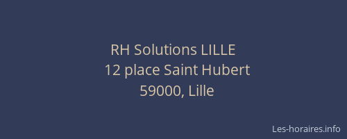 RH Solutions LILLE