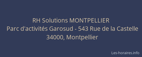 RH Solutions MONTPELLIER
