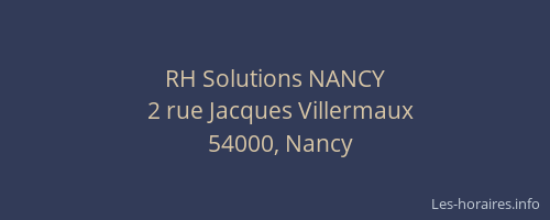 RH Solutions NANCY