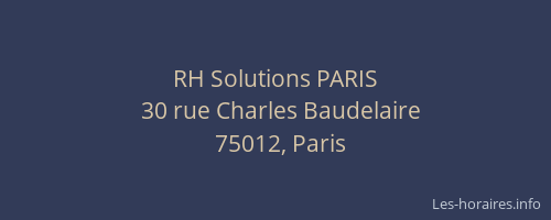 RH Solutions PARIS