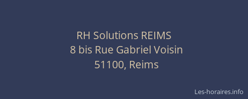 RH Solutions REIMS