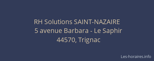 RH Solutions SAINT-NAZAIRE