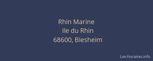 Rhin Marine