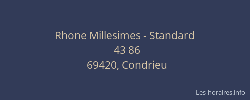 Rhone Millesimes - Standard
