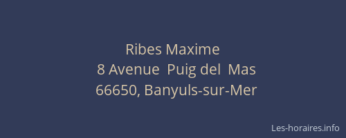 Ribes Maxime