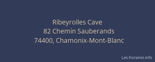 Ribeyrolles Cave