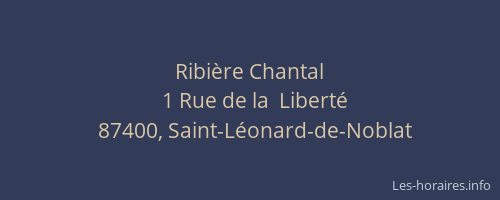 Ribi&egrave;re Chantal
