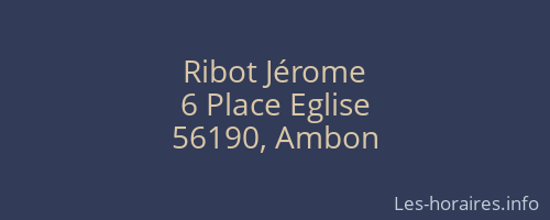 Ribot Jérome