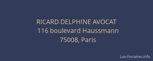 RICARD DELPHINE AVOCAT