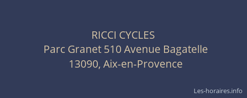 RICCI CYCLES