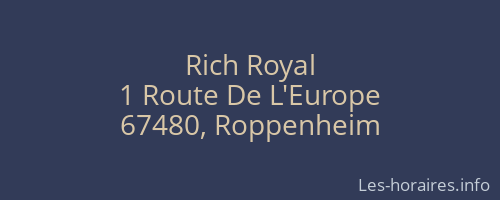 Rich Royal