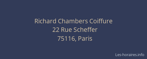 Richard Chambers Coiffure