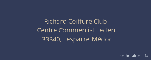 Richard Coiffure Club