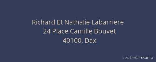 Richard Et Nathalie Labarriere