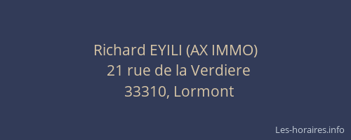 Richard EYILI (AX IMMO)