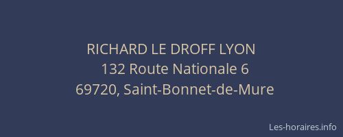RICHARD LE DROFF LYON