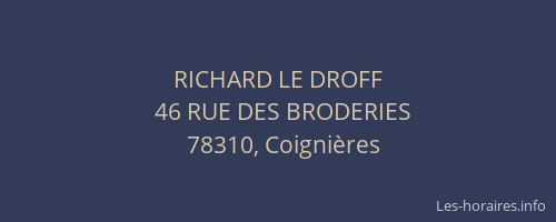 RICHARD LE DROFF