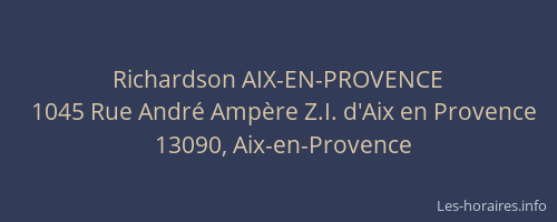 Richardson AIX-EN-PROVENCE