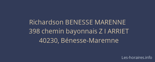 Richardson BENESSE MARENNE