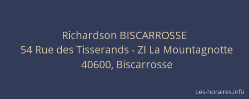 Richardson BISCARROSSE