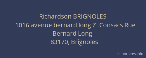 Richardson BRIGNOLES