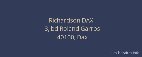 Richardson DAX