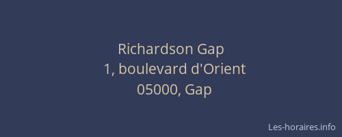 Richardson Gap