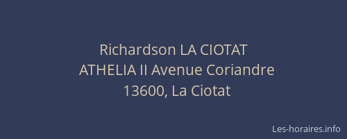 Richardson LA CIOTAT