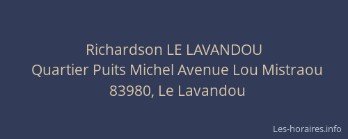 Richardson LE LAVANDOU