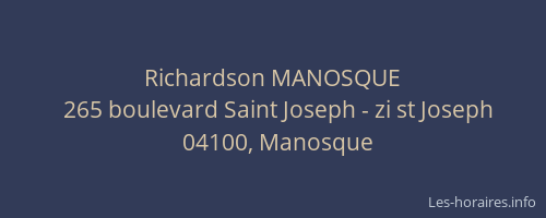 Richardson MANOSQUE