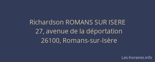 Richardson ROMANS SUR ISERE