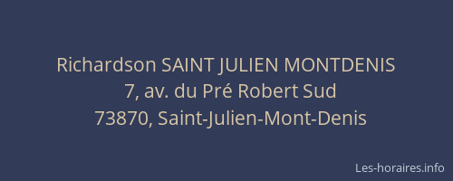 Richardson SAINT JULIEN MONTDENIS