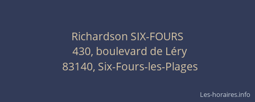 Richardson SIX-FOURS