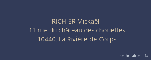RICHIER Mickaël