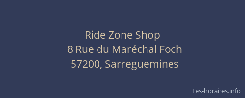 Ride Zone Shop