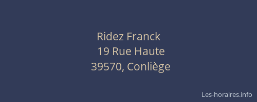 Ridez Franck