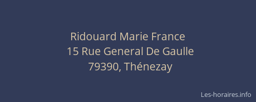 Ridouard Marie France