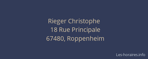 Rieger Christophe