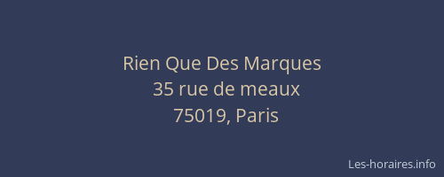 Rien Que Des Marques