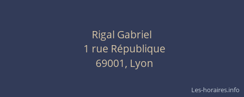 Rigal Gabriel