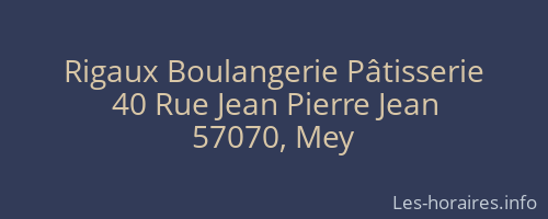 Rigaux Boulangerie Pâtisserie