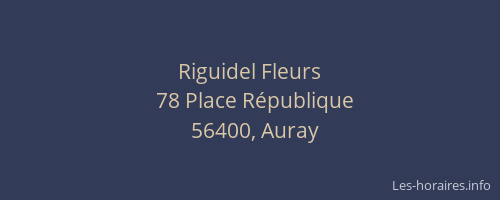 Riguidel Fleurs