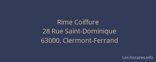Rime Coiffure