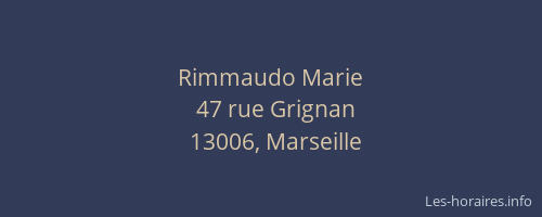 Rimmaudo Marie
